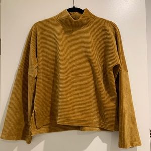Madewell Velvet Bell Sleeve Top